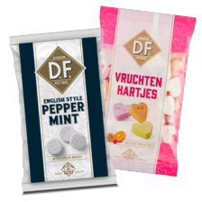 Fortuin DF Engelse pepermunt, hoestbonbons, salmiaksnoepjes of vruchtenhartjes